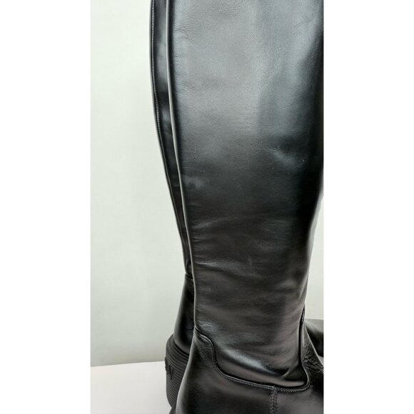 New Stuart Weitzman Soho Knee High Boot Black Leather Sz 7 - Picture 5 of 16
